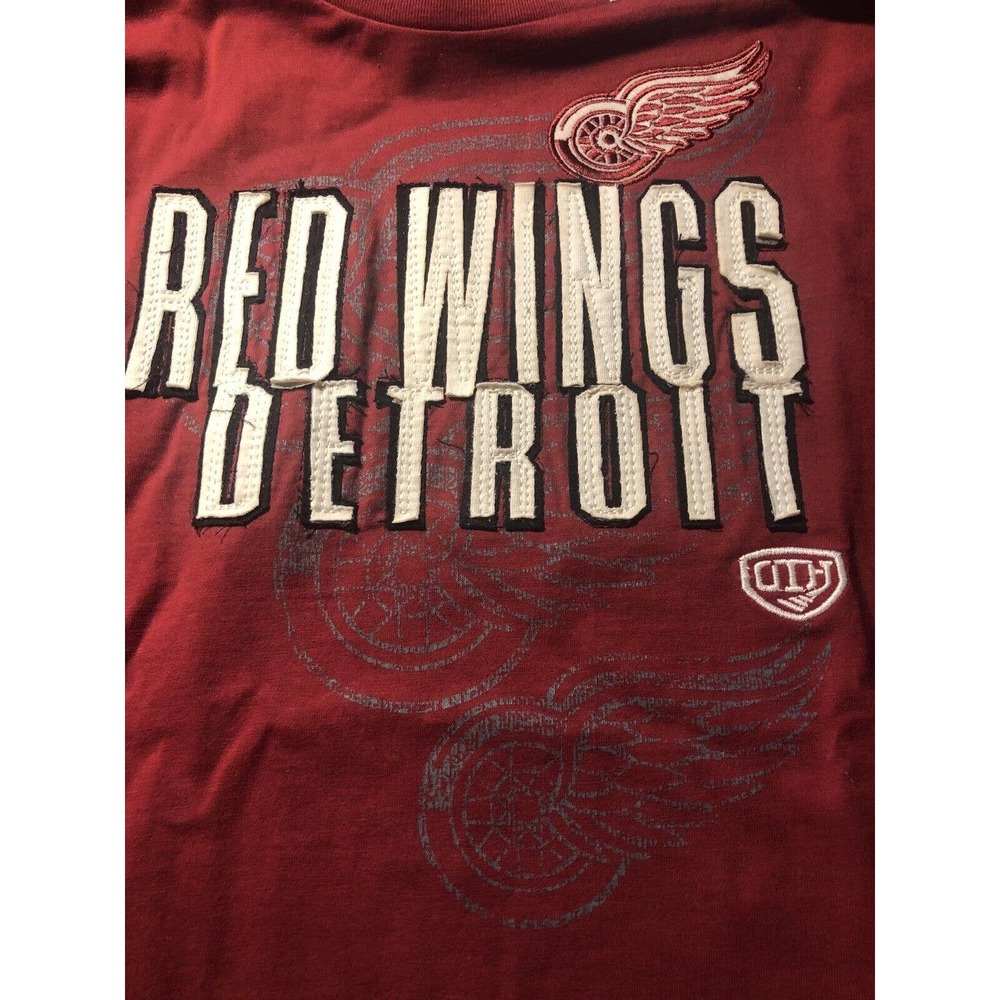 Embroidered Red Wings Old Time Hockey Futures‎ Collection Youth XL (Ladies S/M)